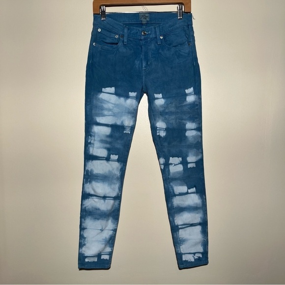 J. Crew Denim 8” Toothpick Indigo Dyed Jeans - Picture 1 of 14